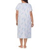image:imageCarole Hochman Pajamas for Women Nightgown  Floral Cotton Knit Lightweight 44 Short Sleeve Waltz Sleep DressBlue Floral Stripe