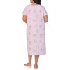image:imageCarole Hochman Pajamas for Women Nightgown  Floral Cotton Knit Lightweight 44 Short Sleeve Waltz Sleep DressPink Cosmos