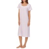 image:imageCarole Hochman Pajamas for Women Nightgown  Floral Cotton Knit Lightweight 44 Short Sleeve Waltz Sleep DressPink Sweet Bunny