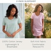 image:imageCarole Hochman Womens 2Pack Sleep amp Lounge Shirt  100 Cotton Short Sleeve Sleepshirt  Soft amp Breathable Nightgown DressGingham Pink