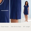 image:imageCarole Hochman Womens 2Pack Sleep amp Lounge Shirt  100 Cotton Short Sleeve Sleepshirt  Soft amp Breathable Nightgown DressGingham Pink