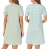 image:imageCarole Hochman Womens 2Pack Sleep amp Lounge Shirt  100 Cotton Short Sleeve Sleepshirt  Soft amp Breathable Nightgown DressSage