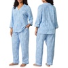 image:imageCarole Hochman Womens 34 Sleeve Pajama Top amp Matching PJ Pants Set  100 Cotton Jersey  Lightweight Sleepwear amp LoungewearUltramarine Blue Floral