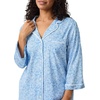 image:imageCarole Hochman Womens 34 Sleeve Pajama Top amp Matching PJ Pants Set  100 Cotton Jersey  Lightweight Sleepwear amp LoungewearUltramarine Blue Floral