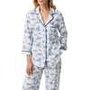 image:imageCarole Hochman Womens 34 Sleeve Pajama Top amp Matching PJ Pants Set  100 Cotton Jersey  Lightweight Sleepwear amp LoungewearWhite Countryside