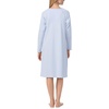 image:imageCarole Hochman Womens 42 Cotton Pointelle Waltz Nightgown  Soft Breathable Sleepwear with Elegant Lettuce Edge amp Bow TieSweet Blue