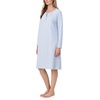 image:imageCarole Hochman Womens 42 Cotton Pointelle Waltz Nightgown  Soft Breathable Sleepwear with Elegant Lettuce Edge amp Bow TieSweet Blue
