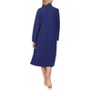 image:imageCarole Hochman Womens 44 Long Sleeve ZipUp Waltz Robe  Cozy CottonBlend Diamond Quilt Robe with Satin Trim amp PocketsSapphire