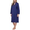 image:imageCarole Hochman Womens 44 Long Sleeve ZipUp Waltz Robe  Cozy CottonBlend Diamond Quilt Robe with Satin Trim amp PocketsSapphire