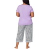 image:imageCarole Hochman Womens 4Piece 100 Cotton Pajama Set  VNeck TShirt Tank Capri Pants amp Shorts with Drawstring amp PocketsPurplelavender