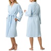 image:imageCarole Hochman Womens Brushed Baby Terry Wrap Robe  Super Soft amp Breathable Bathrobe  Sleepwear amp Loungewear for WomenCashmere Blue