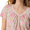 image:imageCarole Hochman Womens Short Sleeve 38 Sleepshirt  100 Cotton Knit  Lightweight Nightgown with Pockets Sleep amp LoungeParfait Pink Floral