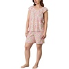 image:imageCarole Hochman Womens Short Sleeve Pajama Top amp Bermuda Shorts Set  100 Cotton Jersey  Breathable Sleepwear amp LoungewearParfait Pink Floral