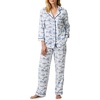 image:imageCarole Hochman Womens 34 Sleeve Pajama Top amp Matching PJ Pants Set  100 Cotton Jersey  Lightweight Sleepwear amp LoungewearWhite Countryside
