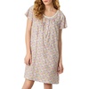 image:imageCarole Hochman Womens 38 Short Sleeve Nightgown  100 Cotton Jersey  Lightweight amp Soft Sleepshirt Sleepwear amp LoungewearWhite Multy Ditsy