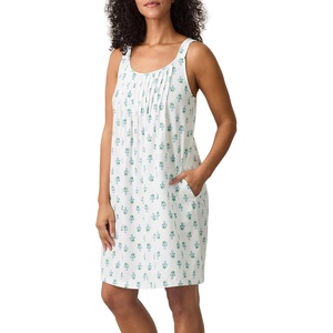 image:imageCarole Hochman Womens 38 Sleeveless Nightgown  100 Cotton Jersey  Lightweight amp Soft Sleepshirt Sleepwear amp LoungewearWhite Bouguet